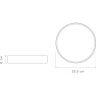 Светильник светодиодный потолочный JAZZWAY PPB SCANDIC-R 24W 4000K WH/W IP20 5036932